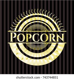Popcorn gold shiny emblem