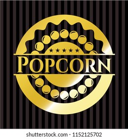 Popcorn golden emblem