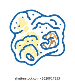 popcorn hot doodle icon sketch vector. popcorn hot sign. isolated symbol illustration