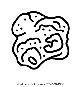 popcorn hot line icon vector. popcorn hot sign. isolated contour symbol black illustration