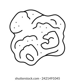 popcorn hot line icon vector. popcorn hot sign. isolated contour symbol black illustration