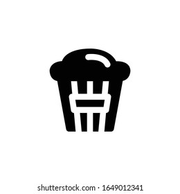 Popcorn icon, Carnival & Amusement Symbol .