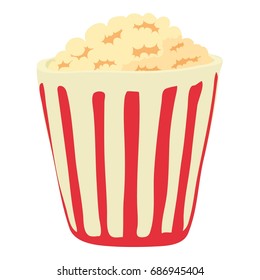 Popcorn icon. cartoon illustration of popcorn vector icon for web