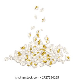 Popcorn icon. Cartoon of popcorn vector icon for web design isolated on white background