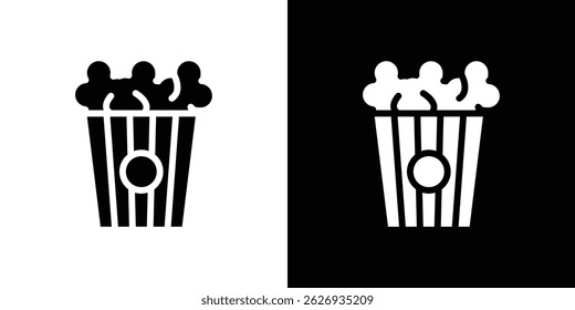 Popcorn-Icon-Konzept, Vektorgrafik