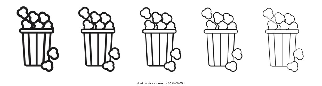 Popcorn icon design, logo, app, UI. Vector illustration, EPS