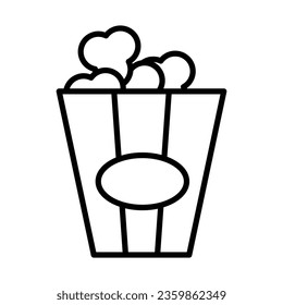 Popcorn icon design for personal commercial use