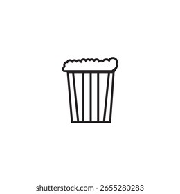 Popcorn-Symbol, Illustrationselement-Design