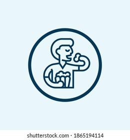 popcorn icon isolated on white background from restaurant collection. popcorn icon trendy and modern popcorn symbol for logo, web, app