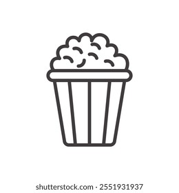 Popcorn Icon isolated on white background. Vector icon.