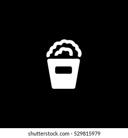 popcorn icon, isolated, white background