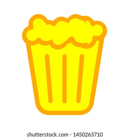 popcorn icon. Logo element illustration. popcorn symbol design. colored collection. popcorn concept. Can be used in web and mobile