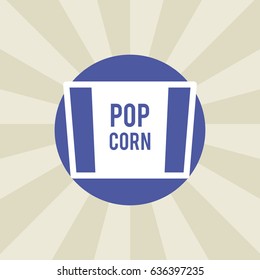 popcorn icon. sign design. background