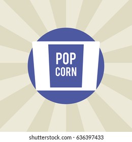 popcorn icon. sign design. background