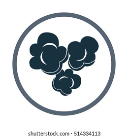 Popcorn icon. Simple design for web and mobile