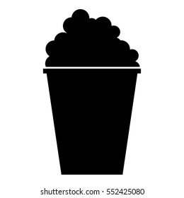 Popcorn icon. Simple illustration of popcorn vector icon for web