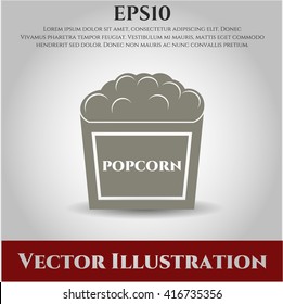 Popcorn icon or symbol