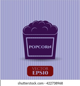 Popcorn icon or symbol