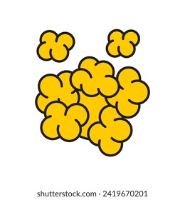 Popcorn icon symbol template for graphic and web design logo vector illustration
