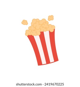 Popcorn icon symbol template for graphic and web design logo vector illustration