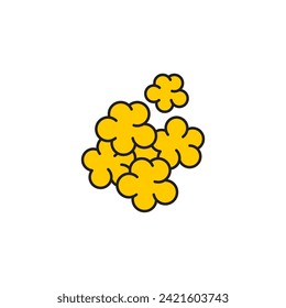 Popcorn icon symbol template for graphic and web design logo vector illustration