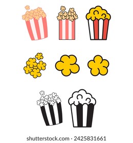 popcorn icon symbol template for graphic and web design collection logo vector illustration