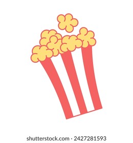 Popcorn icon symbol template for graphic and web design logo vector illustration