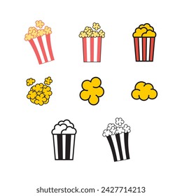 popcorn icon symbol template for graphic and web design collection logo vector illustration