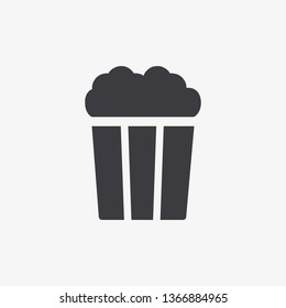 Popcorn icon vector