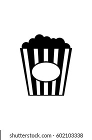 Popcorn icon, Vector