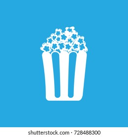 popcorn icon vector 