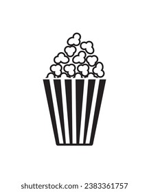 popcorn icon, vector best flat icon.