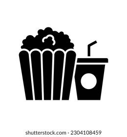 popcorn icon vector design template in white background