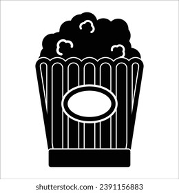 popcorn icon vector design template