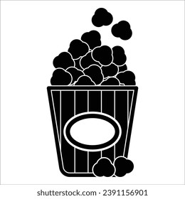 popcorn icon vector design template