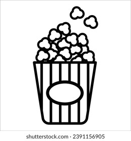 popcorn icon vector design template