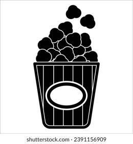 popcorn icon vector design template