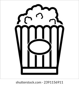 popcorn icon vector design template