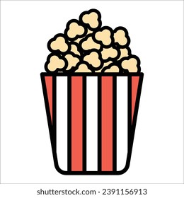 popcorn icon vector design template