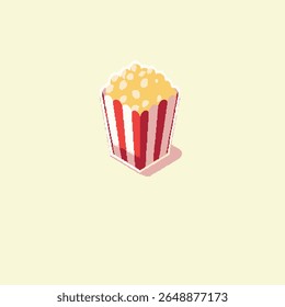 Popcorn icon vector eps file 8 bit