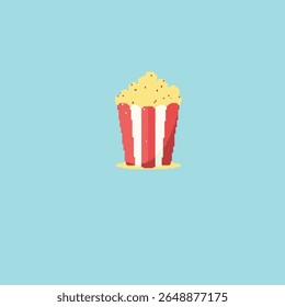 Vector de iconos de palomitas de maíz archivo eps 8 bit