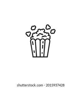 popcorn icon vector graphic template