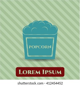 Popcorn icon vector illustration