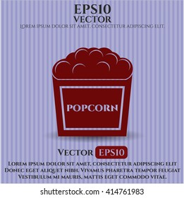 Popcorn icon vector illustration