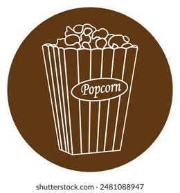 popcorn icon vector illustration design