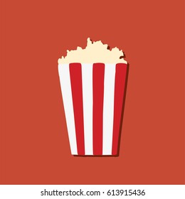 Popcorn icon, vector illustration design. Cinema objects.