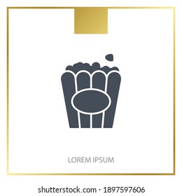 popcorn icon. Vector illustration EPS 10.
