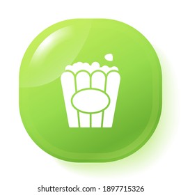 icono de palomitas. Ilustración del vector EPS 10.