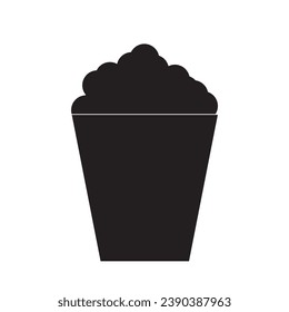 popcorn icon vector illustration eps