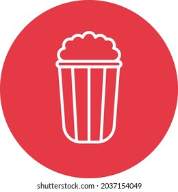 Popcorn icon vector image. Can also be used for web apps, mobile apps and print media.